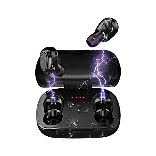 Auriculares Inalambricos Bluetooth | LESHP Auriculares Bluetooth con Audio de Alta Fidelidad y Llamadas de Alta Definición, IPX5 Impermeable